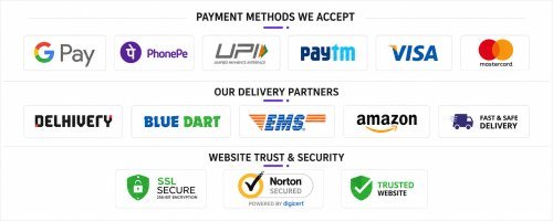 Payment, delivery and security badges