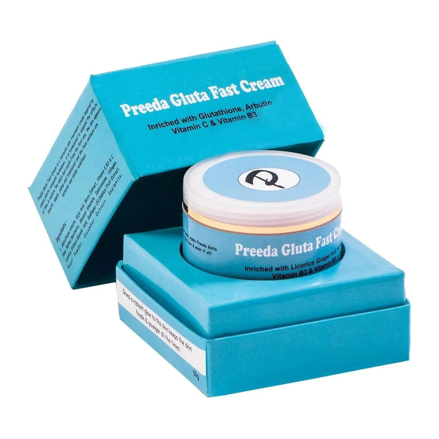 Preeda Gluta Fast Skin Whitening Cream - 50g